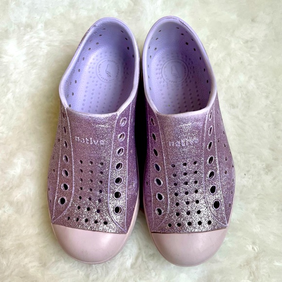 Child's Native Jefferson Bling Glitter Shoes (Size 12) - Picture 2 of 7